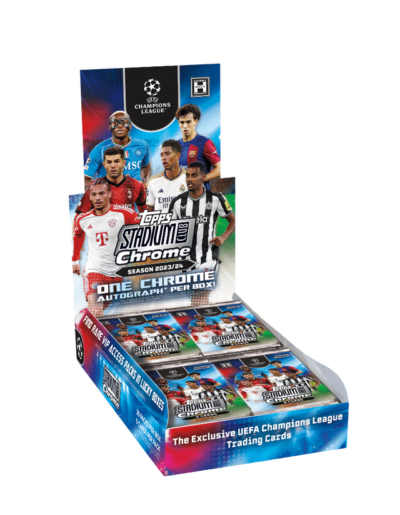 2023-24 Topps Stadium Club Chrome UEFA Club Competitions Soccer Hobby Box