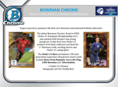 2022 Bowman Chrome Road to UEFA U21 Euros Soccer Hobby