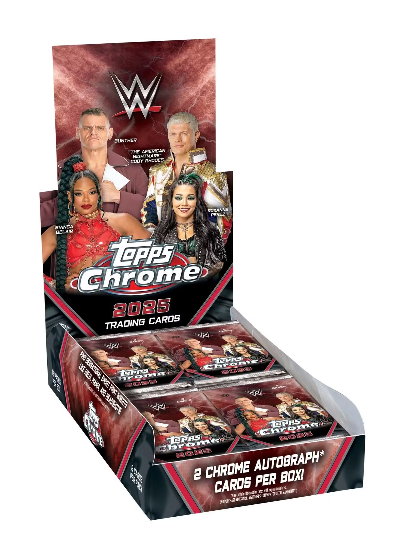 2025 Topps Chrome WWE Mega Box Cognizant Card Breaks