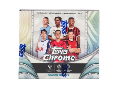 2024/25 Topps Chrome UEFA Club Competitions Soccer Hobby Jumbo Box